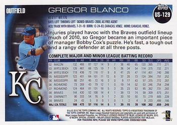 2010 Topps Update Gregor Blanco US-129 Kansas City Royals
