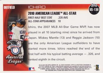 2010 Topps Update Ichiro AS US-130 Seattle Mariners