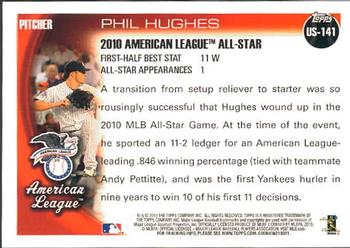 2010 Topps Update Phil Hughes AS US-141 New York Yankees