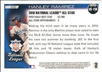 2010 Topps Update Hanley Ramirez AS US-150 Florida Marlins