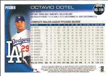2010 Topps Update Octavio Dotel US-159 Los Angeles Dodgers