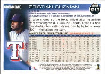 2010 Topps Update Cristian Guzman US-171 Texas Rangers