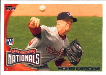 2010 Topps Update Drew Storen RC US-175 Washington Nationals