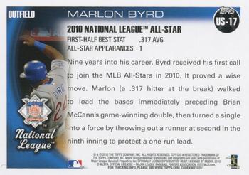 2010 Topps Update Marlon Byrd AS US-17 Chicago Cubs