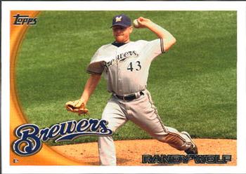 2010 Topps Update Randy Wolf US-182 Milwaukee Brewers
