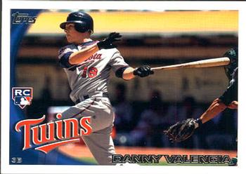 2010 Topps Update Danny Valencia RC US-191 Minnesota Twins