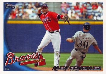 2010 Topps Update Alex Gonzalez US-213 Atlanta Braves