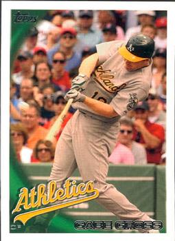 2010 Topps Update Gabe Gross US-239 Oakland Athletics