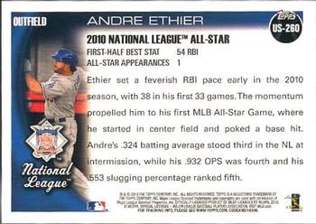 2010 Topps Update Andre Ethier AS US-260 Los Angeles Dodgers