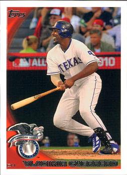 2010 Topps Update Vladimir Guerrero AS US-270 Texas Rangers