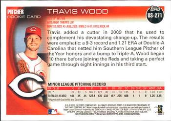 2010 Topps Update Travis Wood RC US-271 Cincinnati Reds