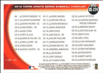 Topps Update Merry Stras Mas 1/10 (Stephen Strasburg / Ivan Rodriguez) #US-274 Washington Nationals