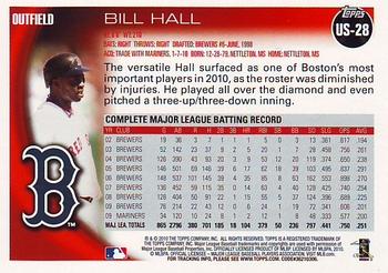 2010 Topps Update Bill Hall US-28 Boston Red Sox