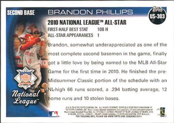 2010 Topps Update Brandon Phillips AS US-303 Cincinnati Reds