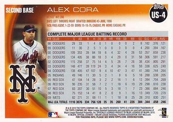 2010 Topps Update Alex Cora US-4 New York Mets