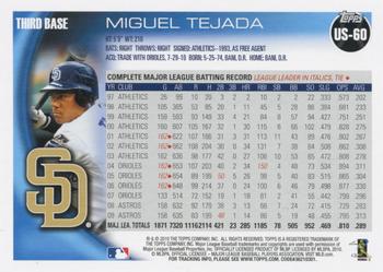 2010 Topps Update Miguel Tejada US-60 San Diego Padres