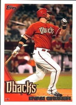 2010 Topps Update Ryan Church US-74 Arizona Diamondbacks