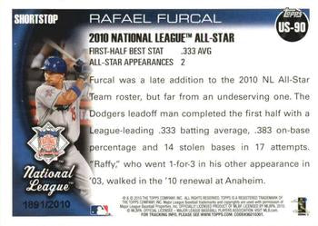 2010 Topps Update Gold Parallel 1426/2010 Rafael Furcal  #US-90 Los Angeles Dodgers