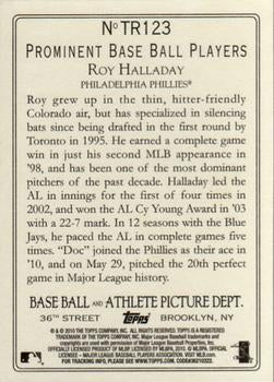 2010 Topps Turkey Red #TR123 Roy Halladay Philadelphia Phillies