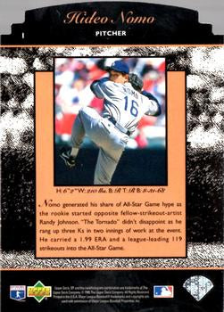 1995 Upper Deck Sp Hideo Nomo Premier Prospects Die Cut Foil Rookie #14