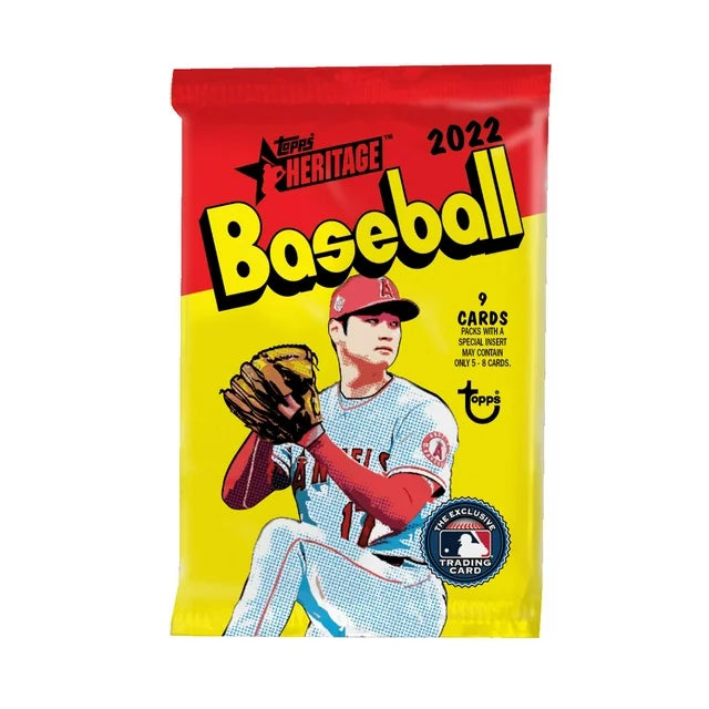 2022 Topps Heritage Baseball Trading Cards Blaster Box