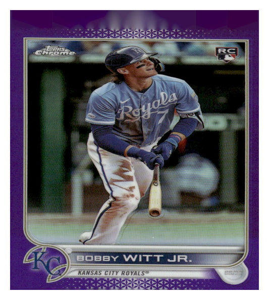2022 Topps Chrome Update #USC35 Bobby Witt Jr. Purple Refractor