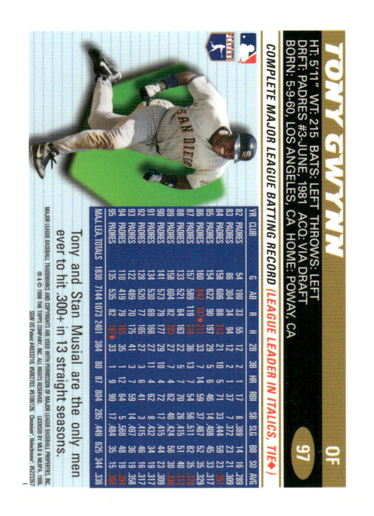1996 Topps Chrome #97 Tony Gwynn