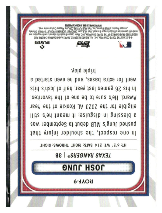 2023 Bowman #ROYF-9 Josh Jung Rookie of the Year Favorites