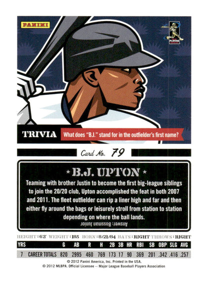 2012 Panini Triple Play #79 B.J. Upton