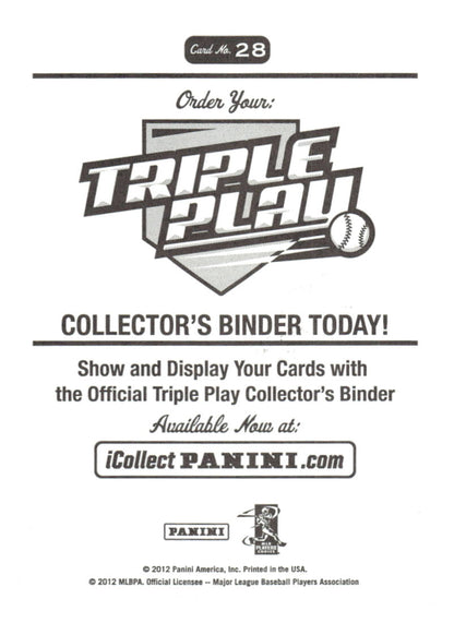 2012 Panini Triple Play #28 Joe Mauer Stickers
