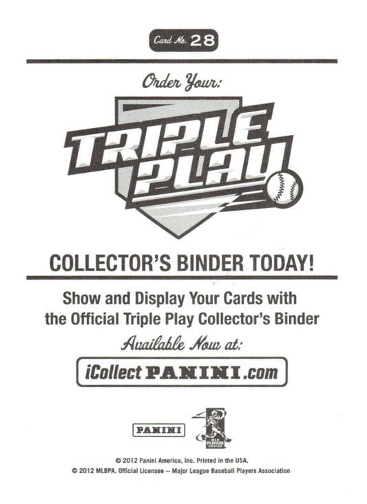 2012 Panini Triple Play #28 Joe Mauer Stickers