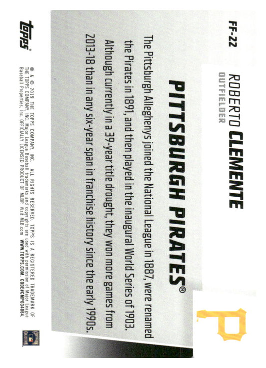2019 Topps #FF-22 Roberto Clemente Franchise Feats
