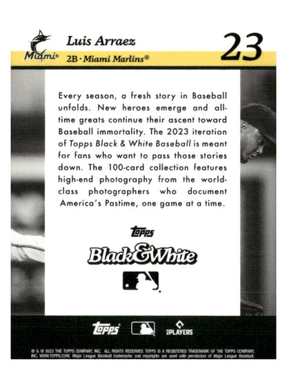 2023 Topps Black & White #23 Luis Arraez