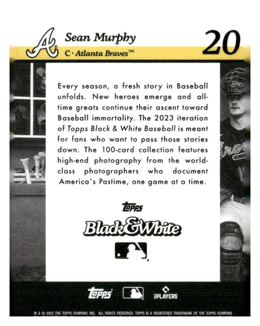 2023 Topps Black & White #20 Sean Murphy