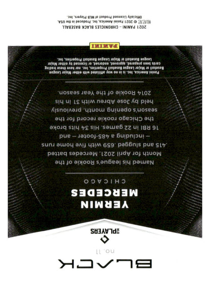 2021 Panini Chronicles #11 Yermin Mercedes Black
