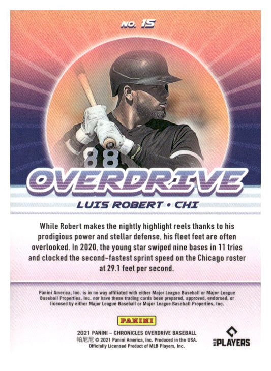 2021 Panini Chronicles #15 Luis Robert Overdrive