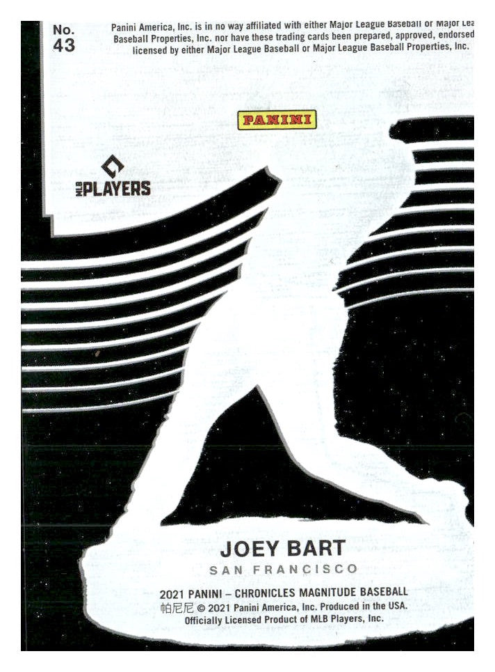 2021 Panini Chronicles #43 Joey Bart Magnitude
