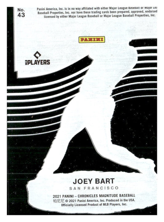 2021 Panini Chronicles #43 Joey Bart Magnitude