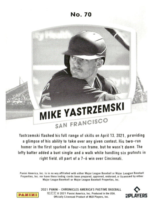 2021 Panini Chronicles #70 Mike Yastrzemski