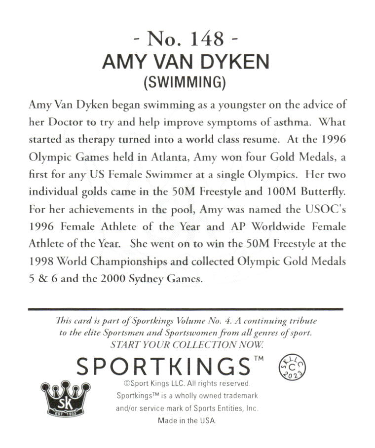 2023 Sportkings Volume 4 #148 Amy Van Dyken Mini