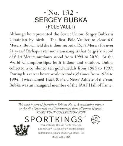 2023 Sportkings Volume 4 #132 Sergey Bubka