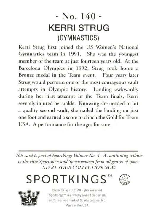 2023 Sportkings Volume 4 #140 Kerri Strug