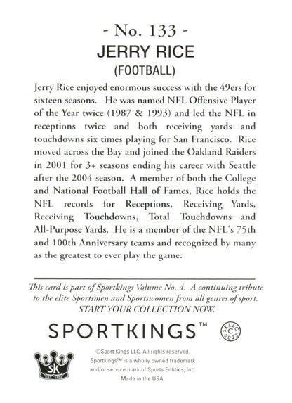 2023 Sportkings Volume 4 #133 Jerry Rice