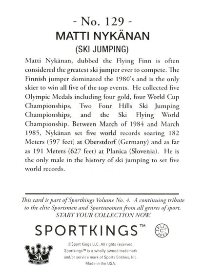 2023 Sportkings Volume 4 #129 Matti Nykänen