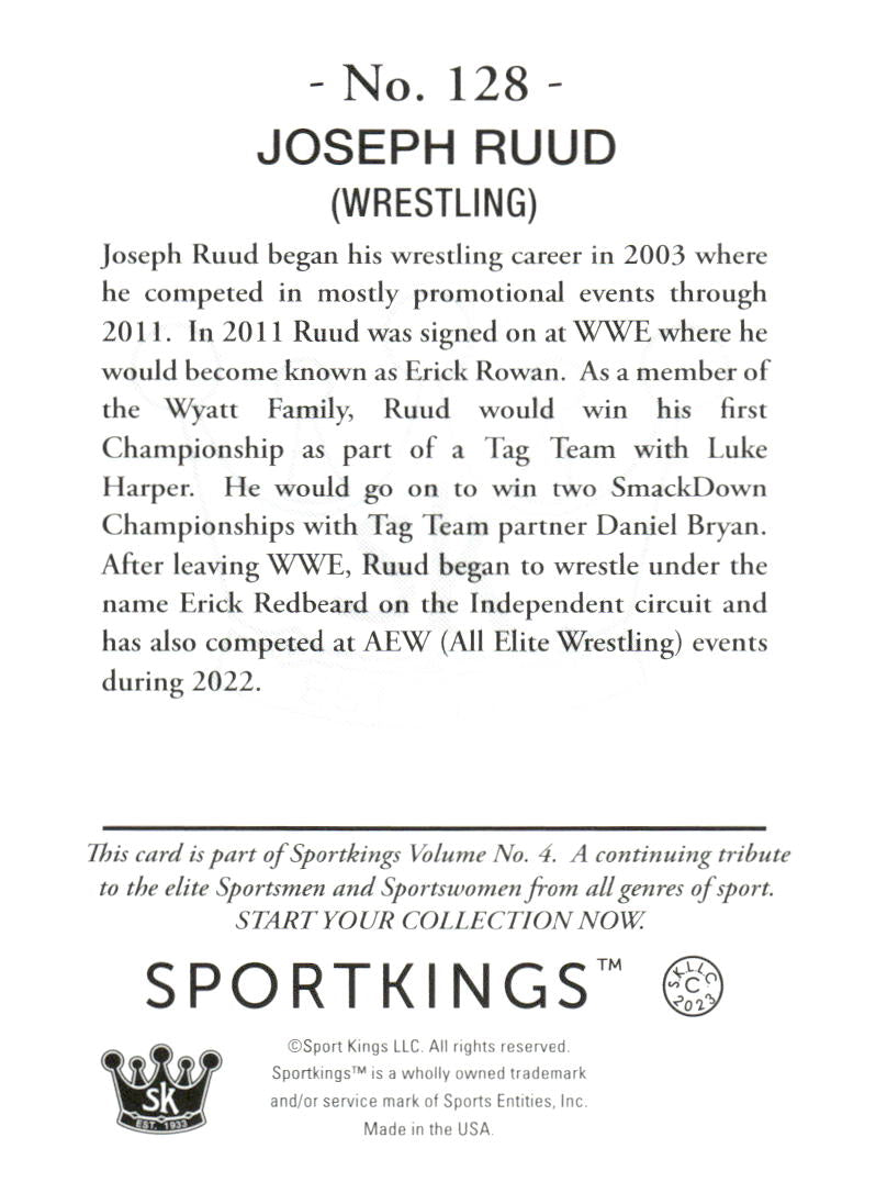 2023 Sportkings Volume 4 #128 Joseph Ruud Light Blue