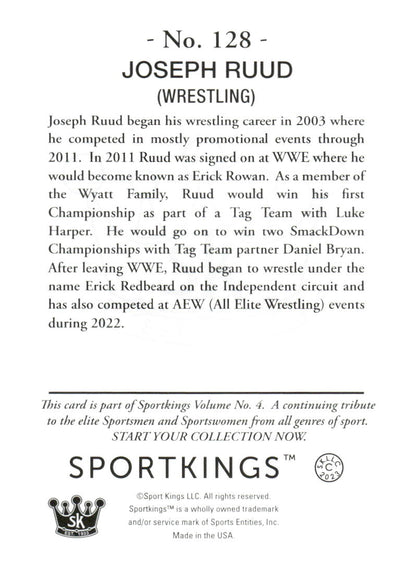 2023 Sportkings Volume 4 #128 Joseph Ruud Light Blue