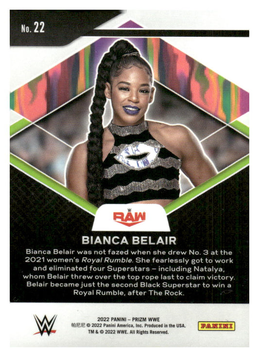 2022 Panini Prizm WWE #22 Bianca Belair Fearless