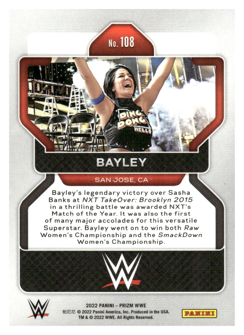 2022 Panini Prizm WWE #108 Bayley