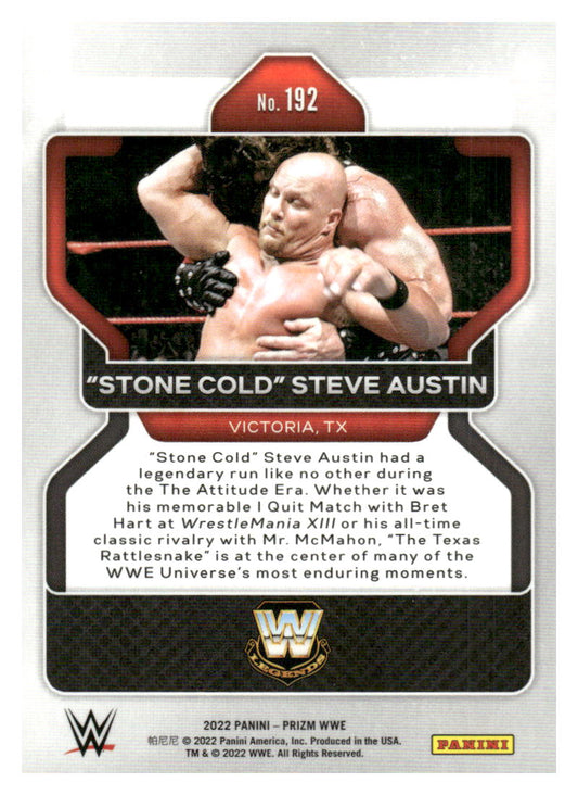 2022 Panini Prizm WWE #192 "Stone Cold" Steve Austin