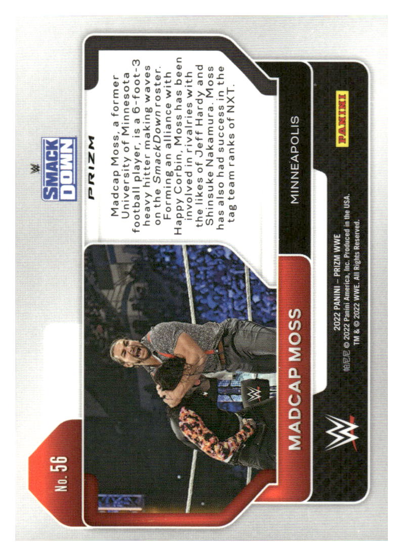 2022 Panini Prizm WWE #56 Madcap Moss Red, White and Blue